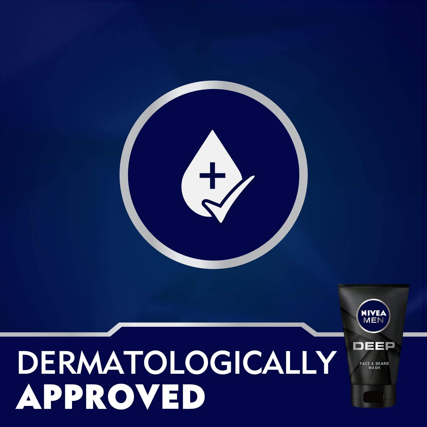 nivea deep face and beard wash