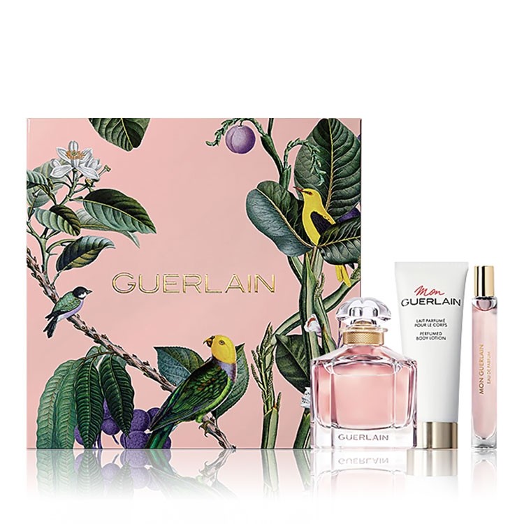 GUERLAIN Mon Guerlain セット Guerlain Mon EDP 100 Ml + EDP 5 Ml + Body Lotion 75 Ml +