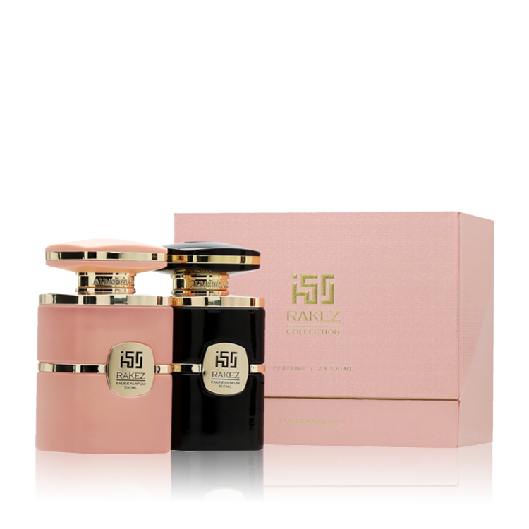 Al Dakheel Oud Rakez Black & White Gift Set (Rakez Black EDP 100