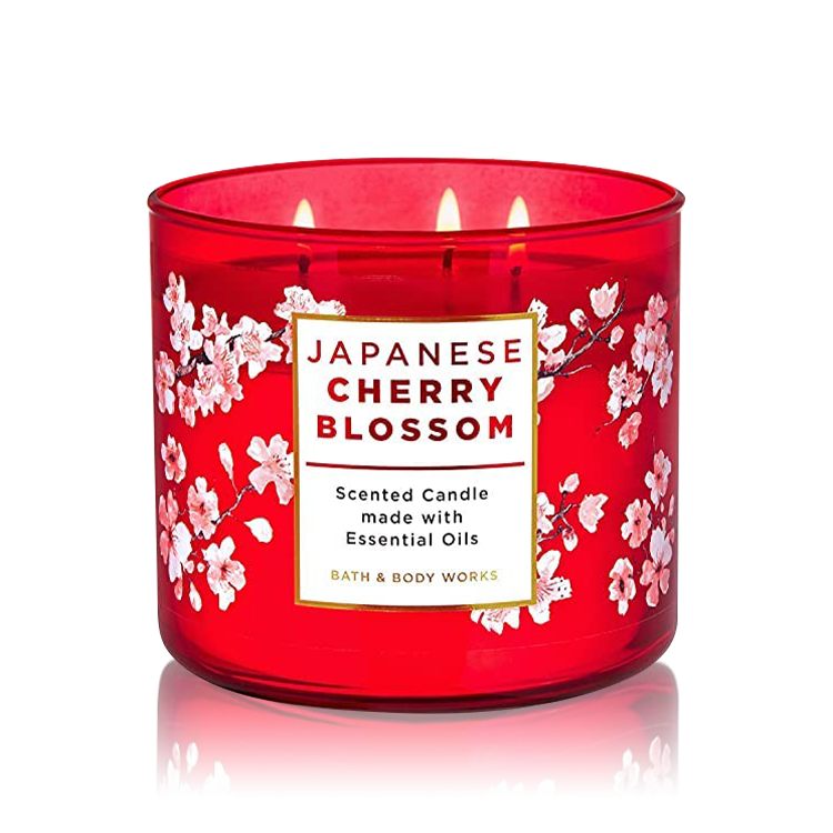 Bath & Body Works Japanese Cherry Blossom Scented Candle 411 gm