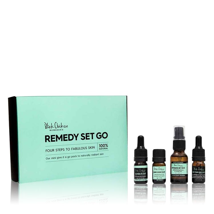 Black Chicken Remedies Love Your Face Pack Natural Skincare Pack 4 Pcs