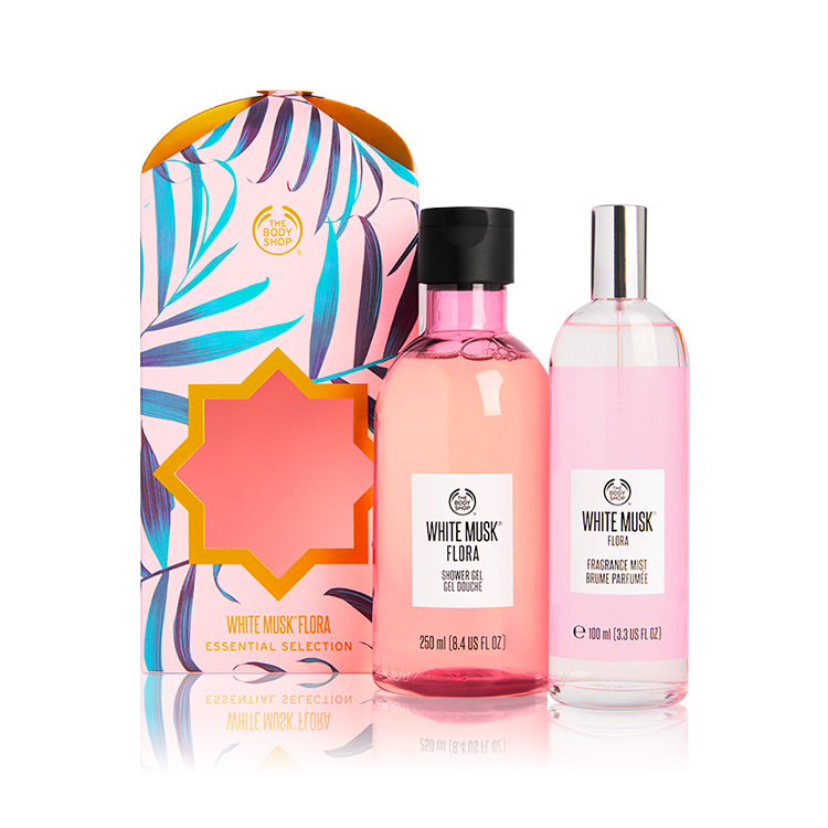 HOT Perfume Body Shop White Musk Flora Shower Gel White