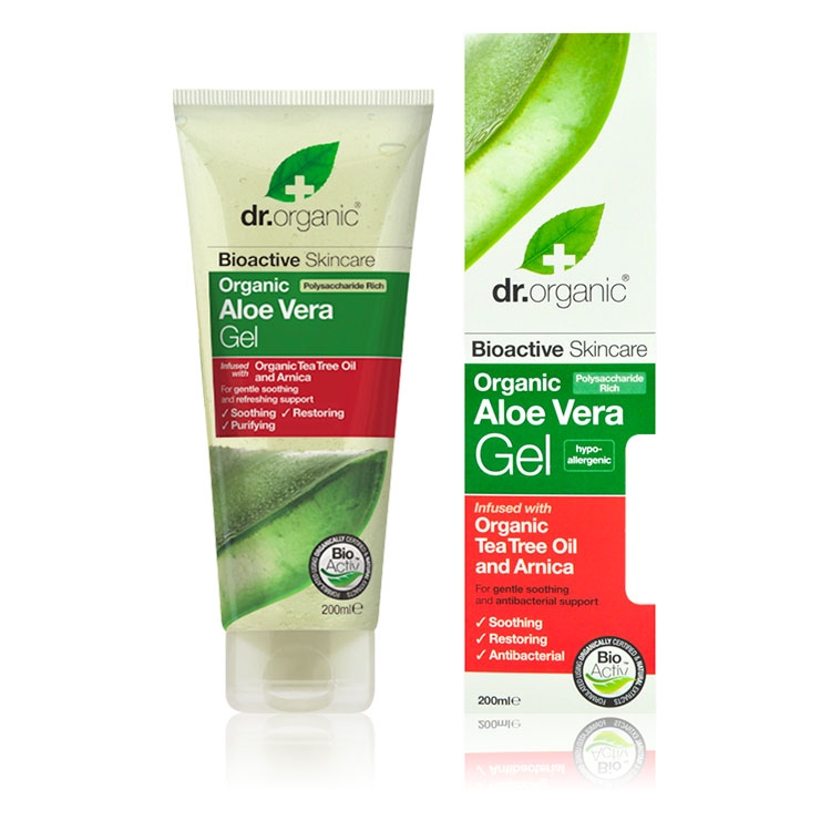 Dr Organic Aloe Vera Gel With Tea Tree 200 Ml