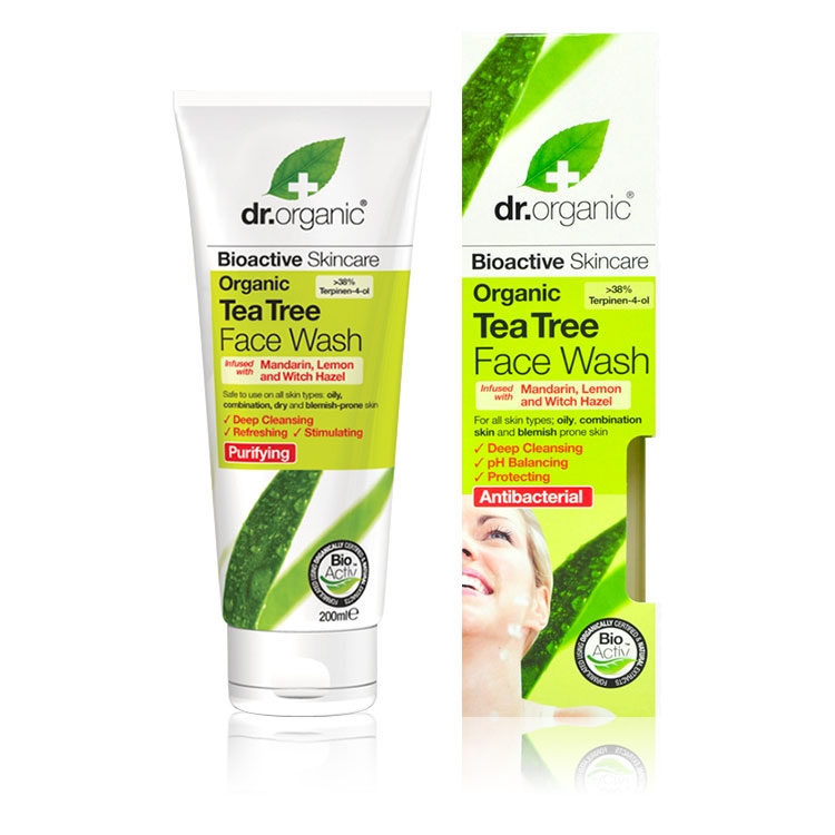organic tea tree face wash